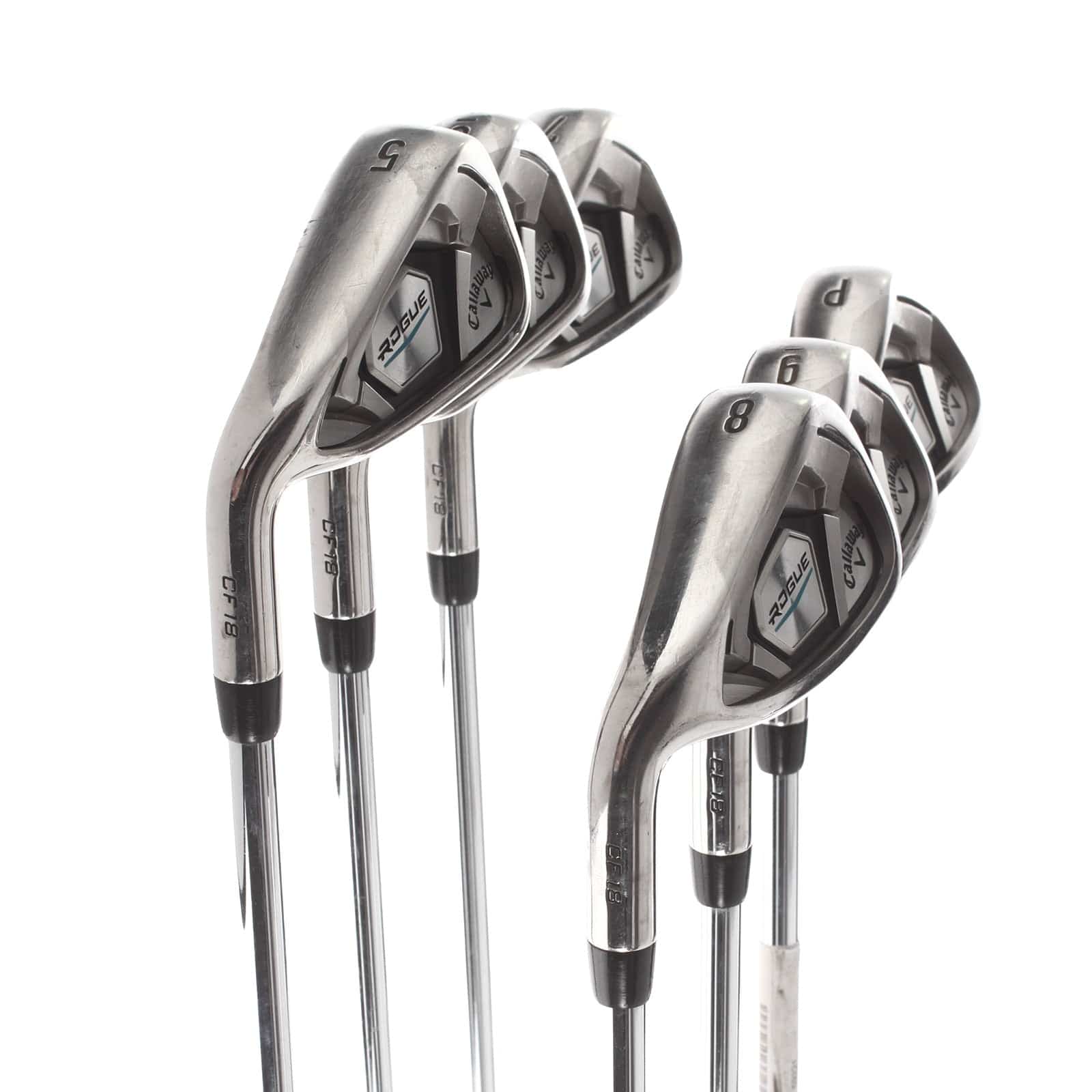 Callaway Rogue CF18 Steel Mens Left Hand Irons 5-PW +0.5" 2* Upright Regular - True Temper XP 95 - Image 2