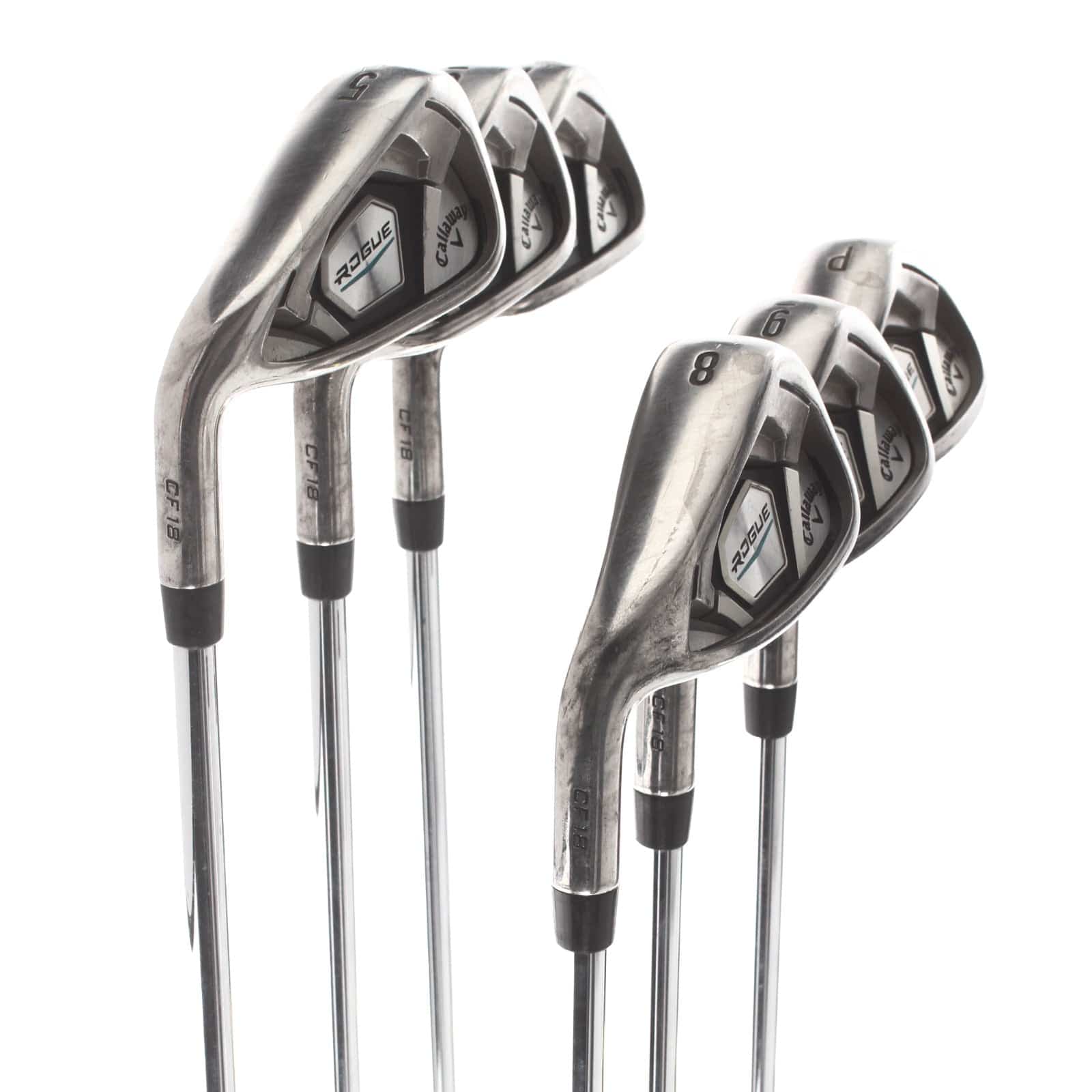 Callaway Rogue CF18 Steel Mens Left Hand Irons 5-PW Regular - True Temper XP 95 R300 - Image 2