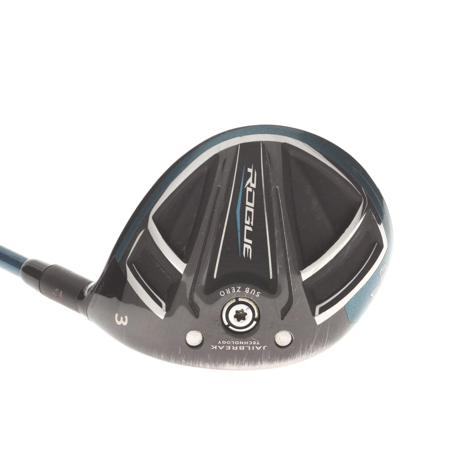Callaway Rogue Sub Zero Graphite Mens Right Hand Fairway 3 Wood 18* Stiff - Project X Evenflow Blue 75 - Image 2