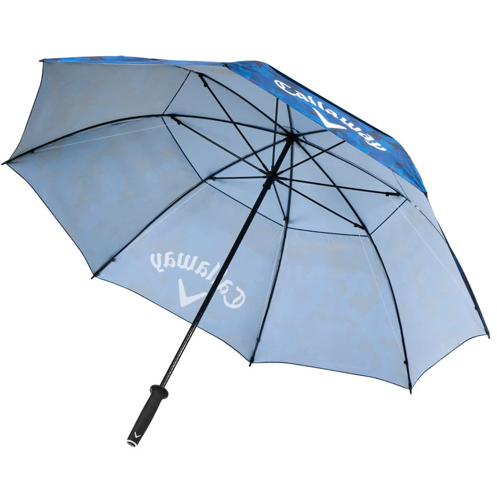 Callaway Shield 64" Double Canopy Umbrella - Navy/Red - Image 3