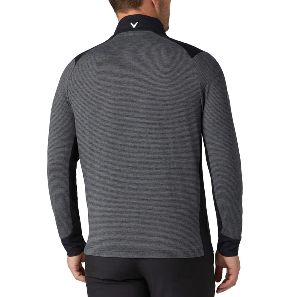 Callaway Soft Touch Blocked 1/4 Zip - Black Heather - Image 4