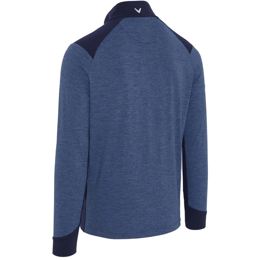 Callaway Soft Touch Blocked 1/4 Zip - Peacoat Heather - Image 2