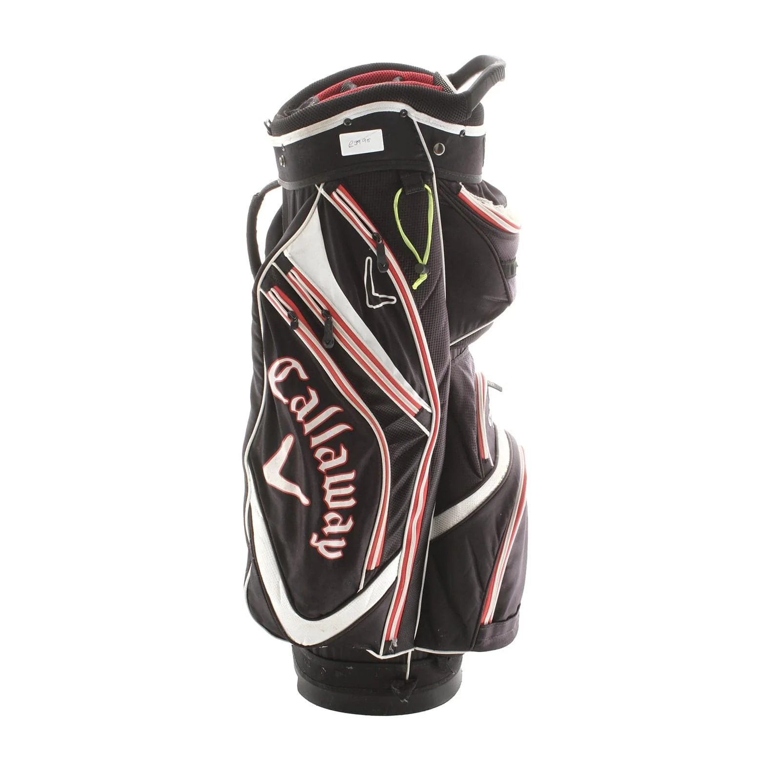 Callaway Cart Bag - Black/White/Red - Image 3