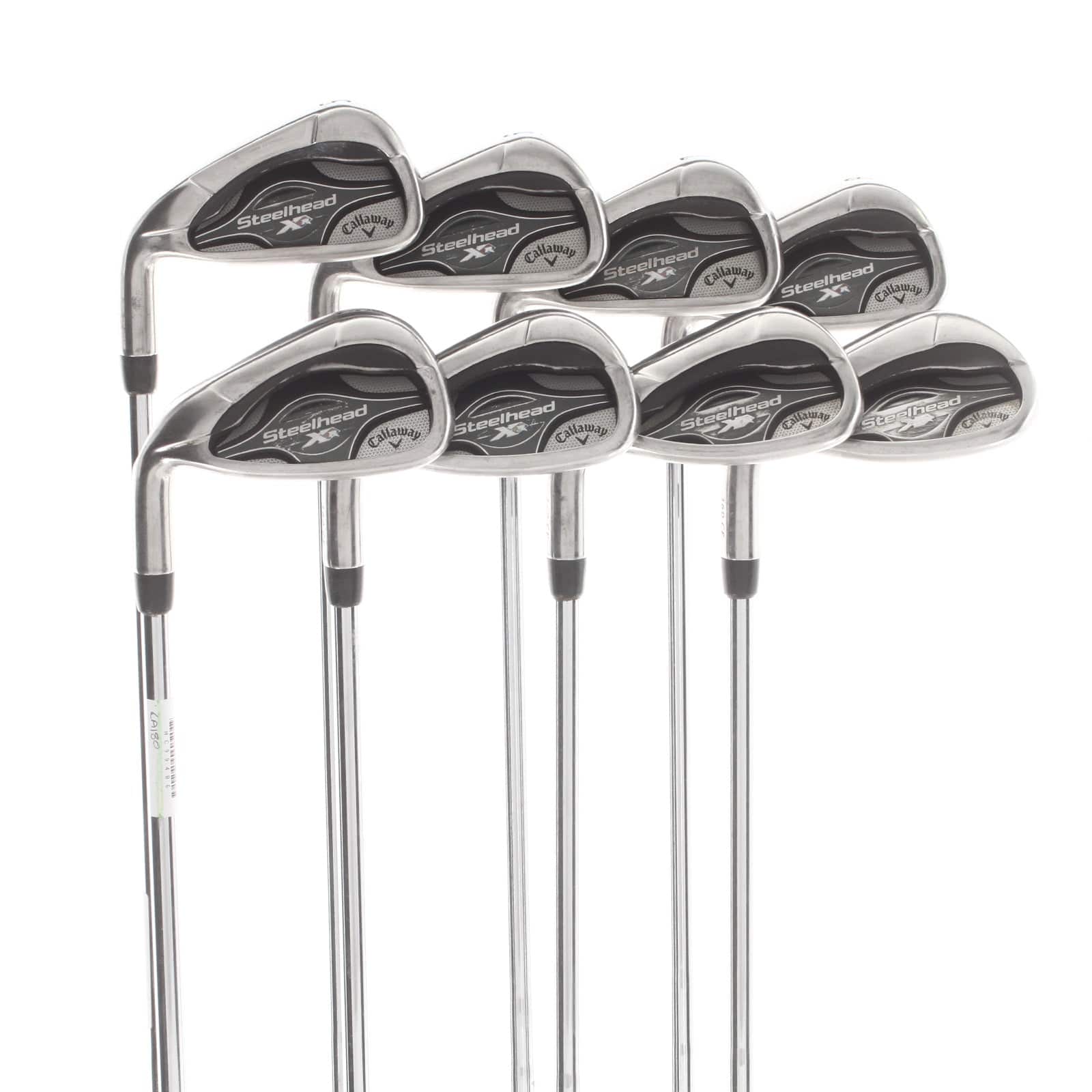 Callaway Steelhead XR Steel Mens Left Hand Irons 5-SW+AW Regular - True Temper Speedstep 80