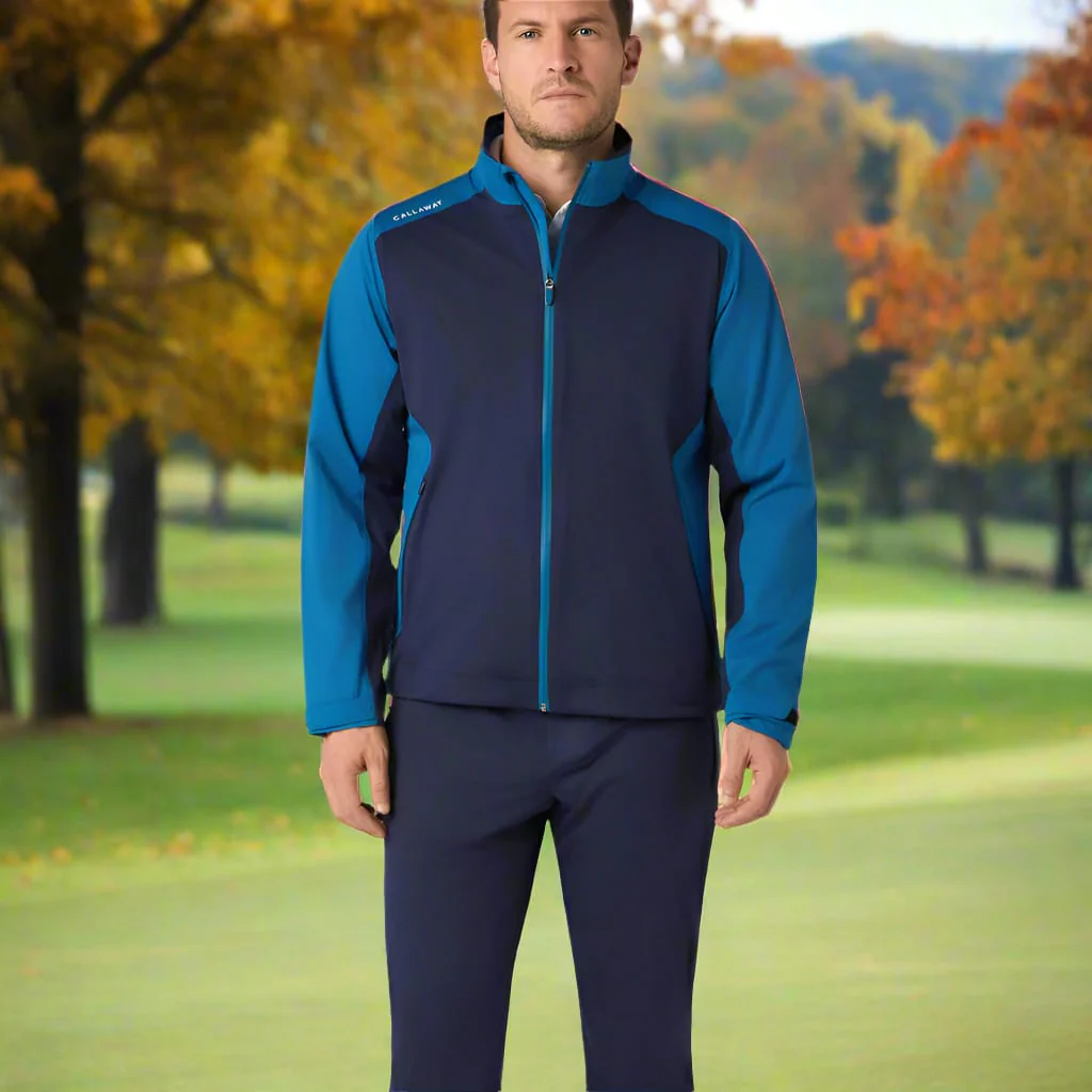 Callaway Stormlite III Waterproof Suit - Blue Sapphire/Caviar - Image 10