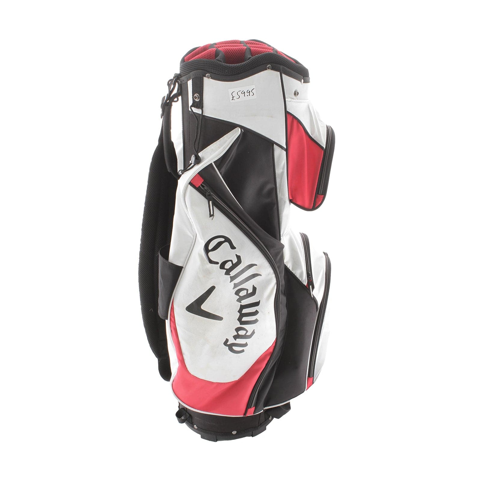Callaway X-Series Cart Bag - White/Black/Red - Image 3