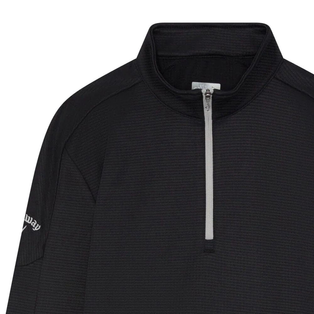 Callaway Youth Hex Fleece 1/4 Zip Pullover - Caviar - Image 4