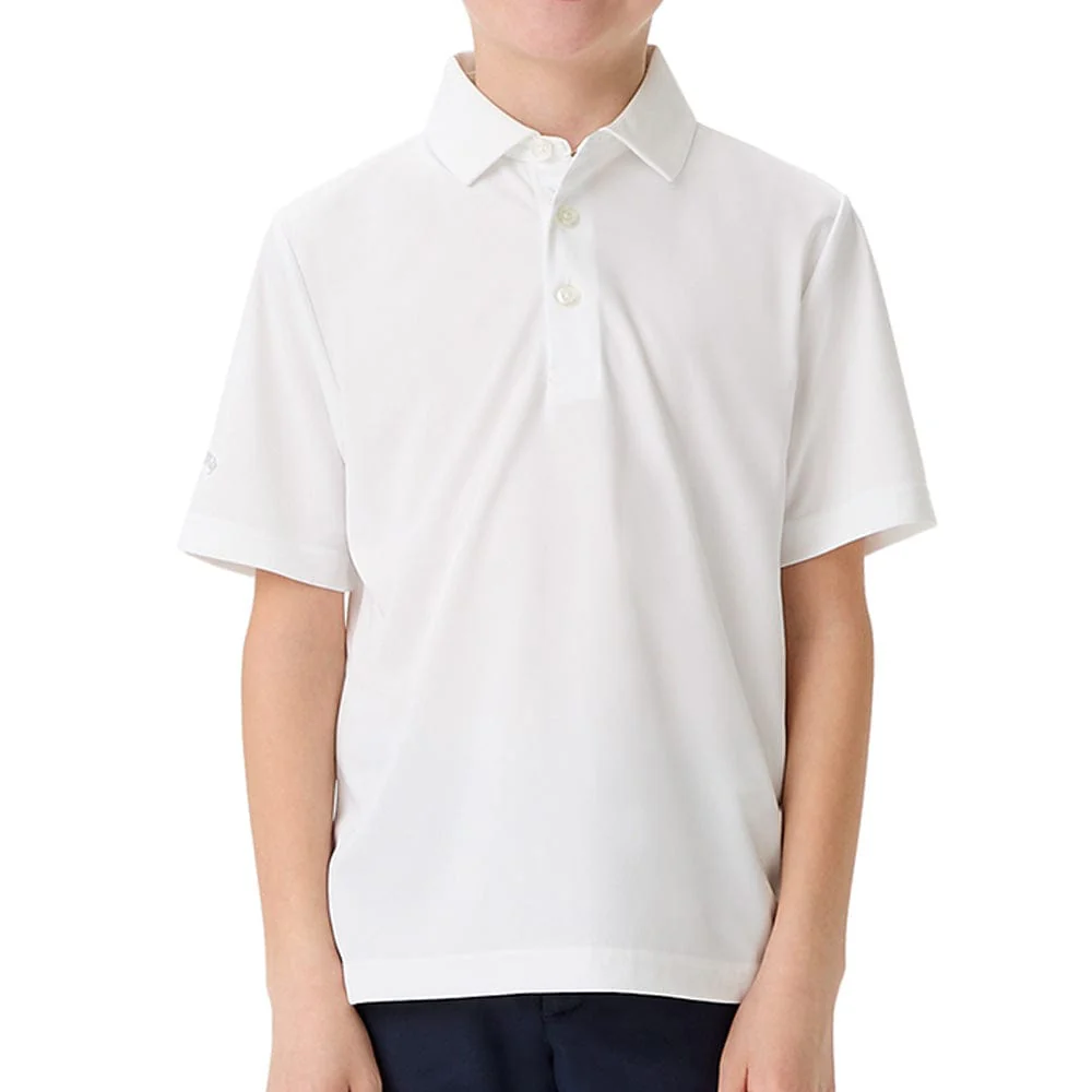 Callaway Youth Solid Polo Shirt - Bright White - Image 3