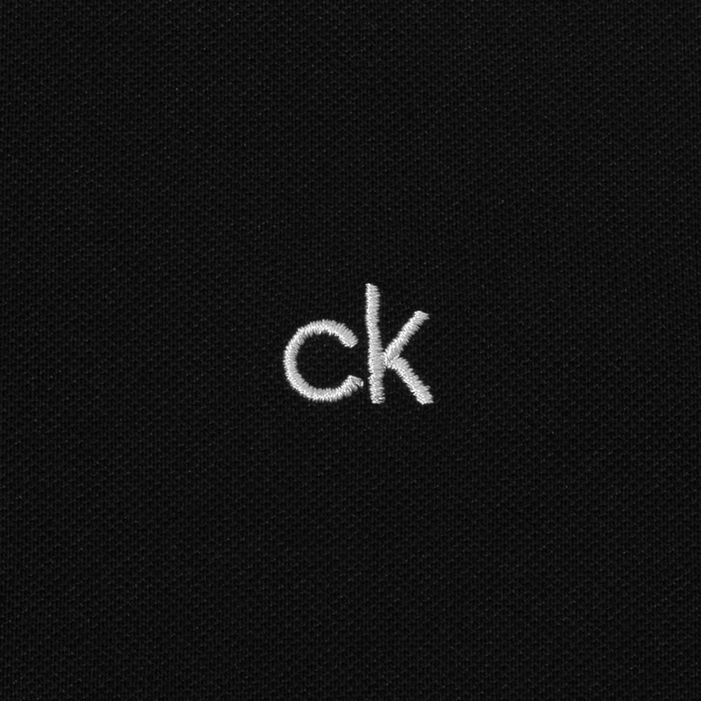 Calvin Klein Bayard Long Sleeve Polo Shirt - Black - Image 4