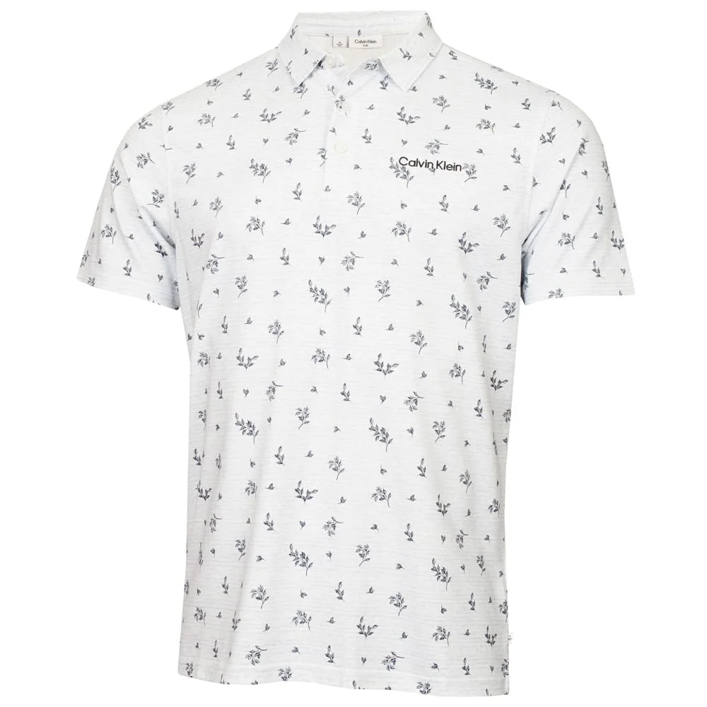 Calvin Klein Colton Printed Polo Shirt - Ice