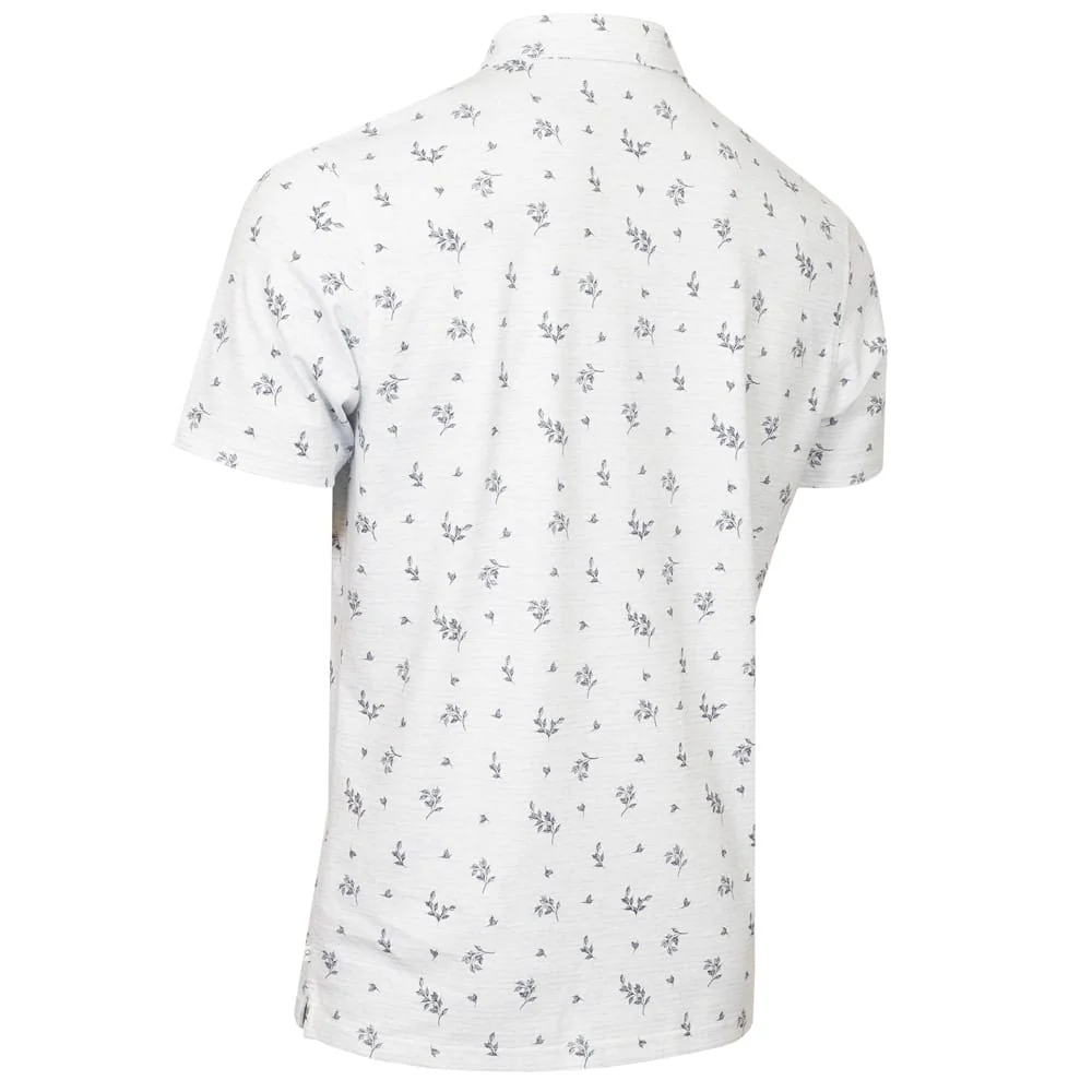Calvin Klein Colton Printed Polo Shirt - Ice - Image 2