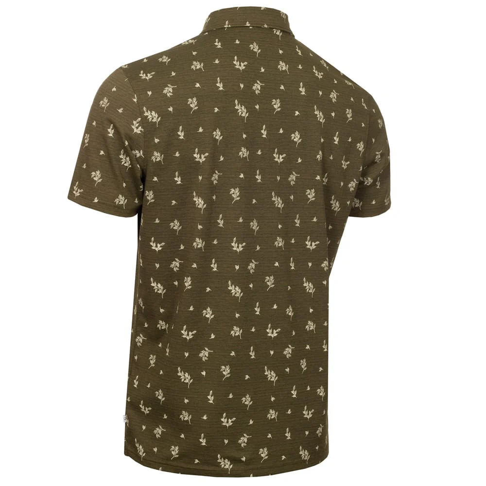 Calvin Klein Colton Printed Polo Shirt - Olive - Image 2