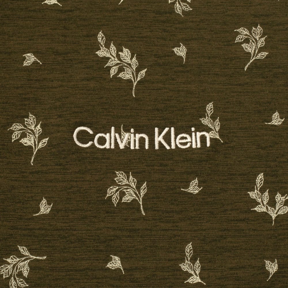 Calvin Klein Colton Printed Polo Shirt - Olive - Image 4