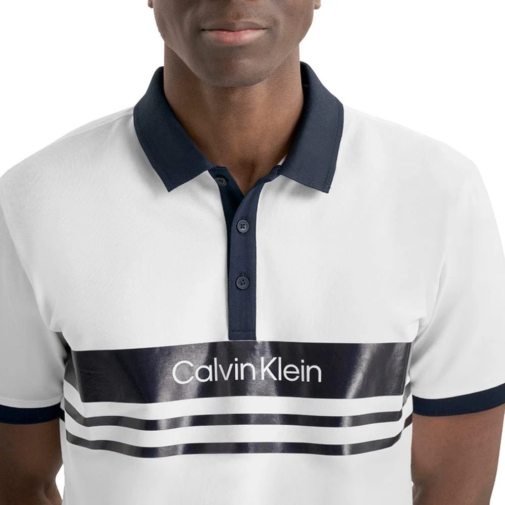 Calvin Klein Freemount Polo Shirt - White - Image 4