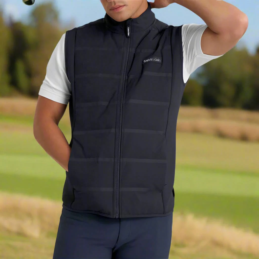 Calvin Klein Houston Hybrid Full Zip Gilet - Black - Image 6