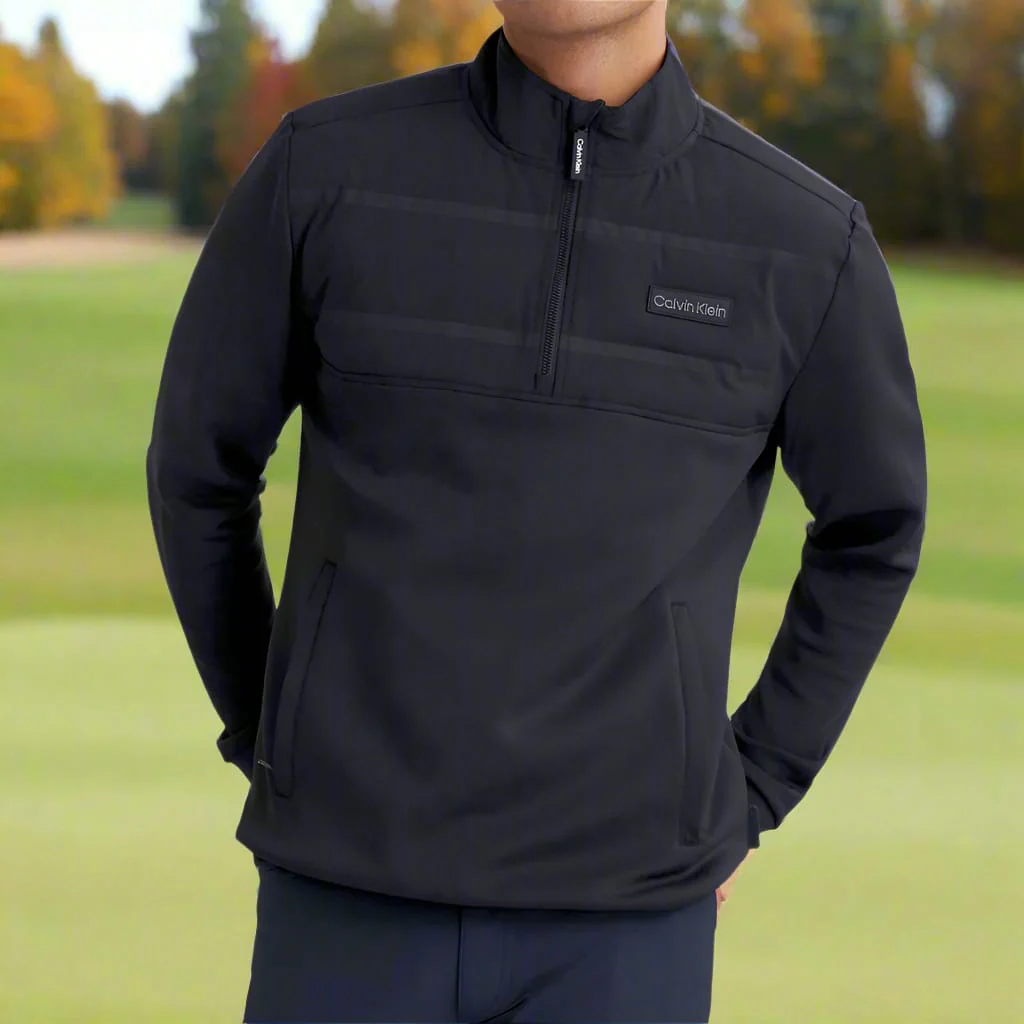 Calvin Klein Houston Hybrid 1/2 Zip - Navy - Image 6