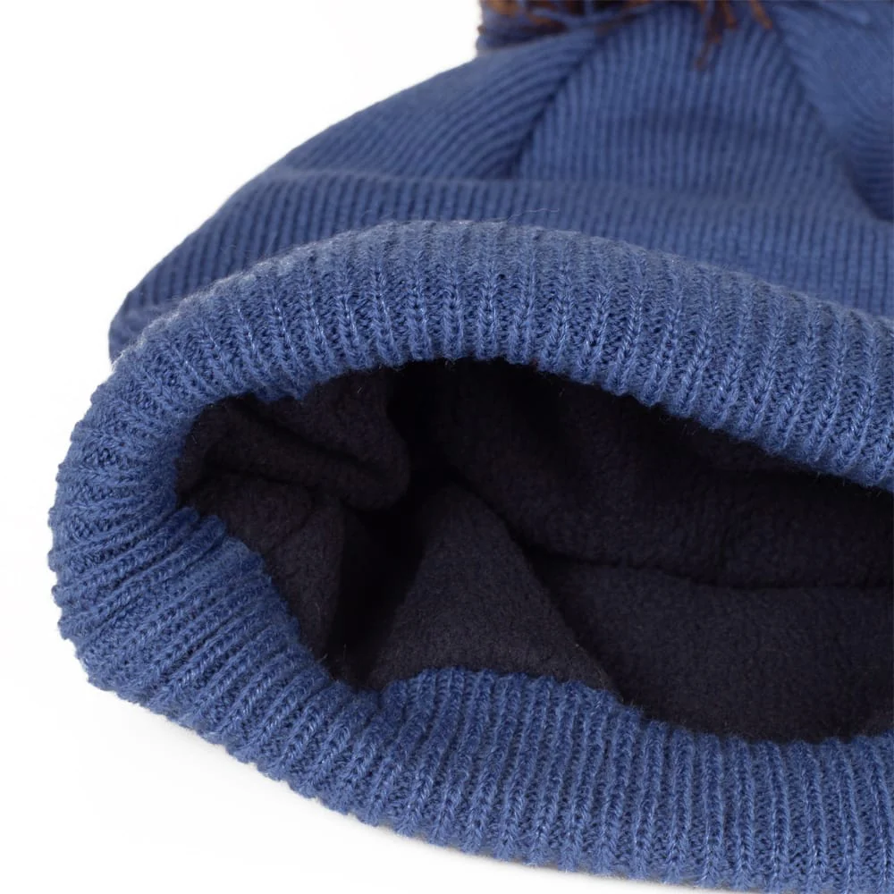 Calvin Klein Linden Bobble Beanie - Blue Hibiscus - Image 5