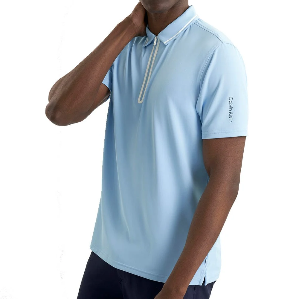 Calvin Klein Longstone Polo Shirt - Bluebell - Image 5