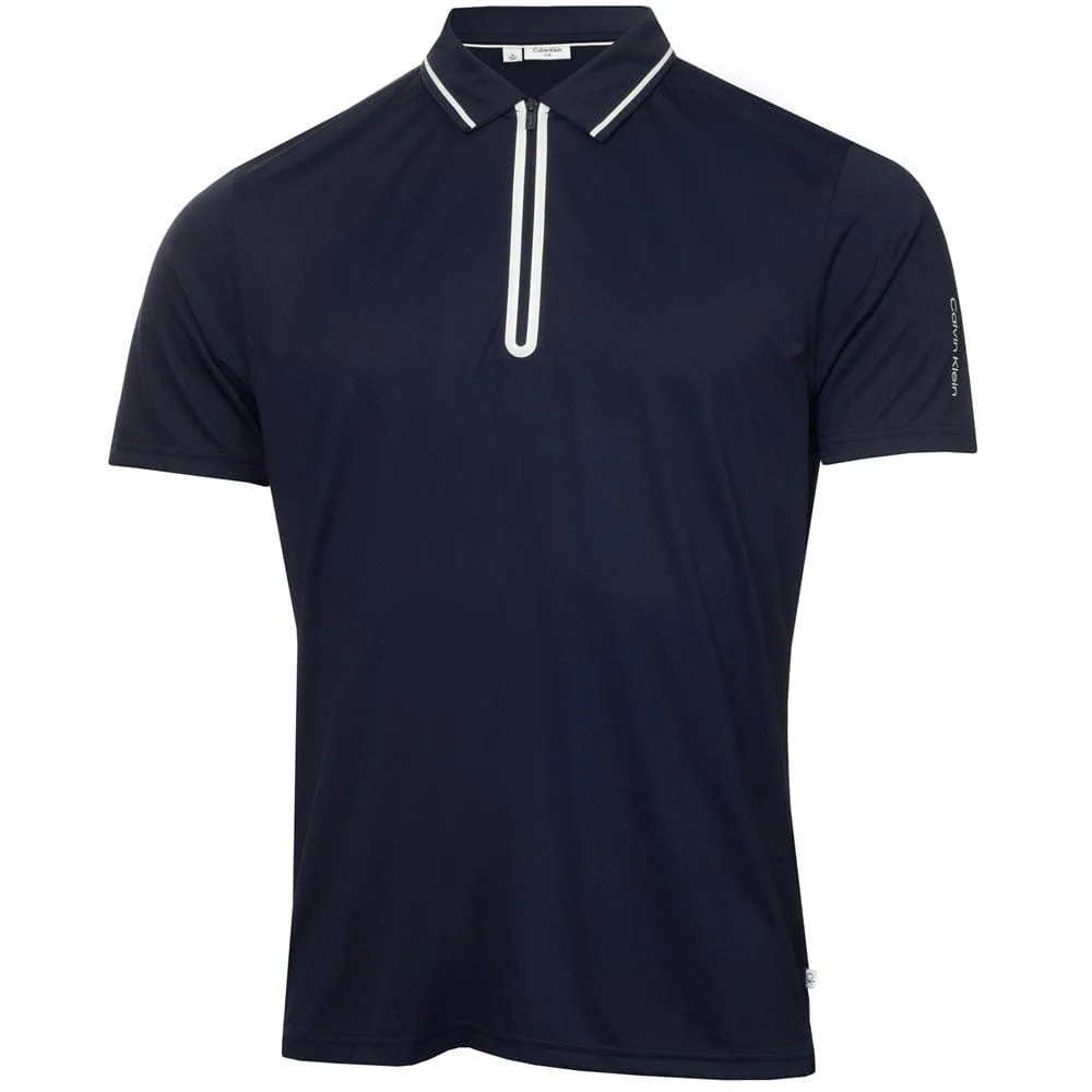 Calvin Klein Longstone Polo Shirt - Navy - Image 3