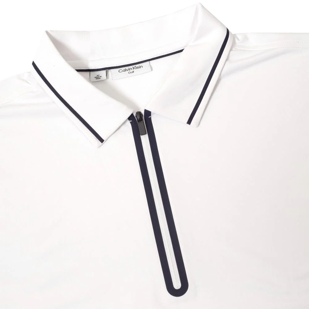 Calvin Klein Longstone Polo Shirt - White - Image 4