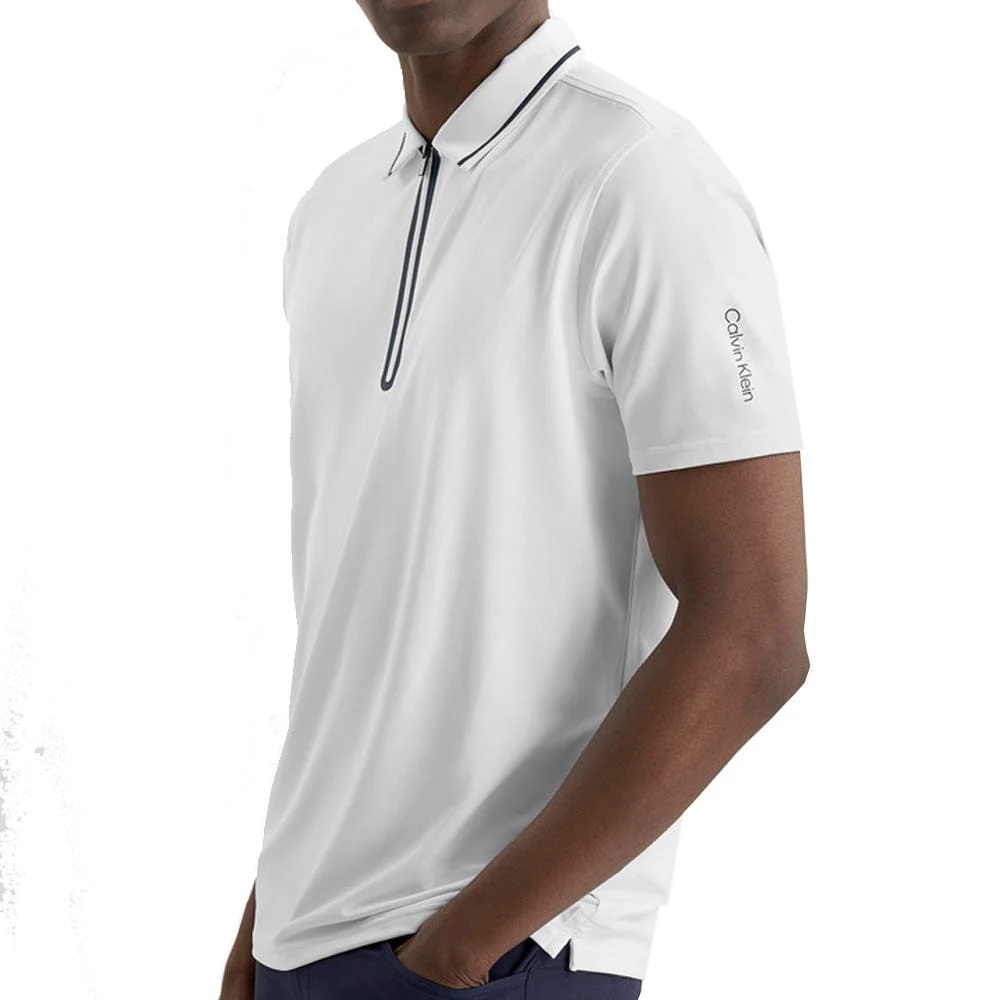 Calvin Klein Longstone Polo Shirt - White - Image 5