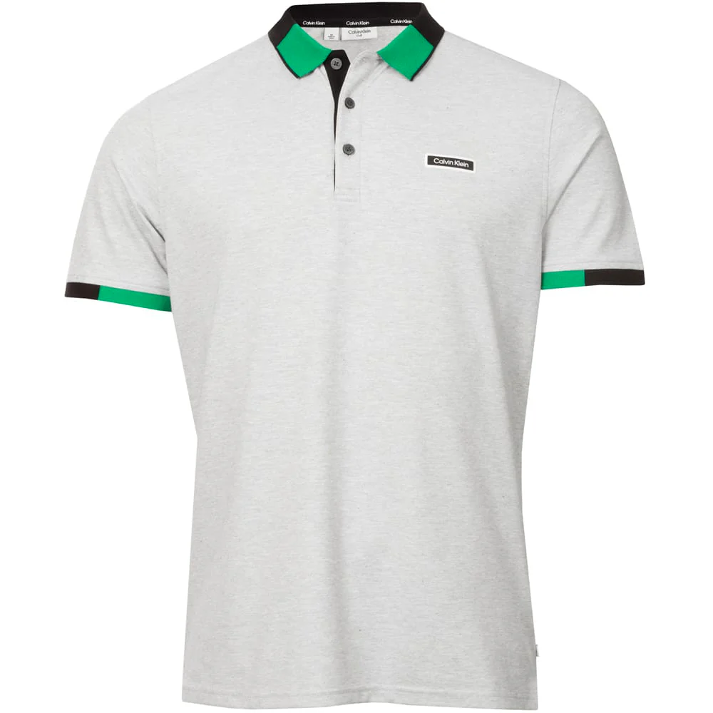 Calvin Klein Madison Polo Shirt - Silver Marl