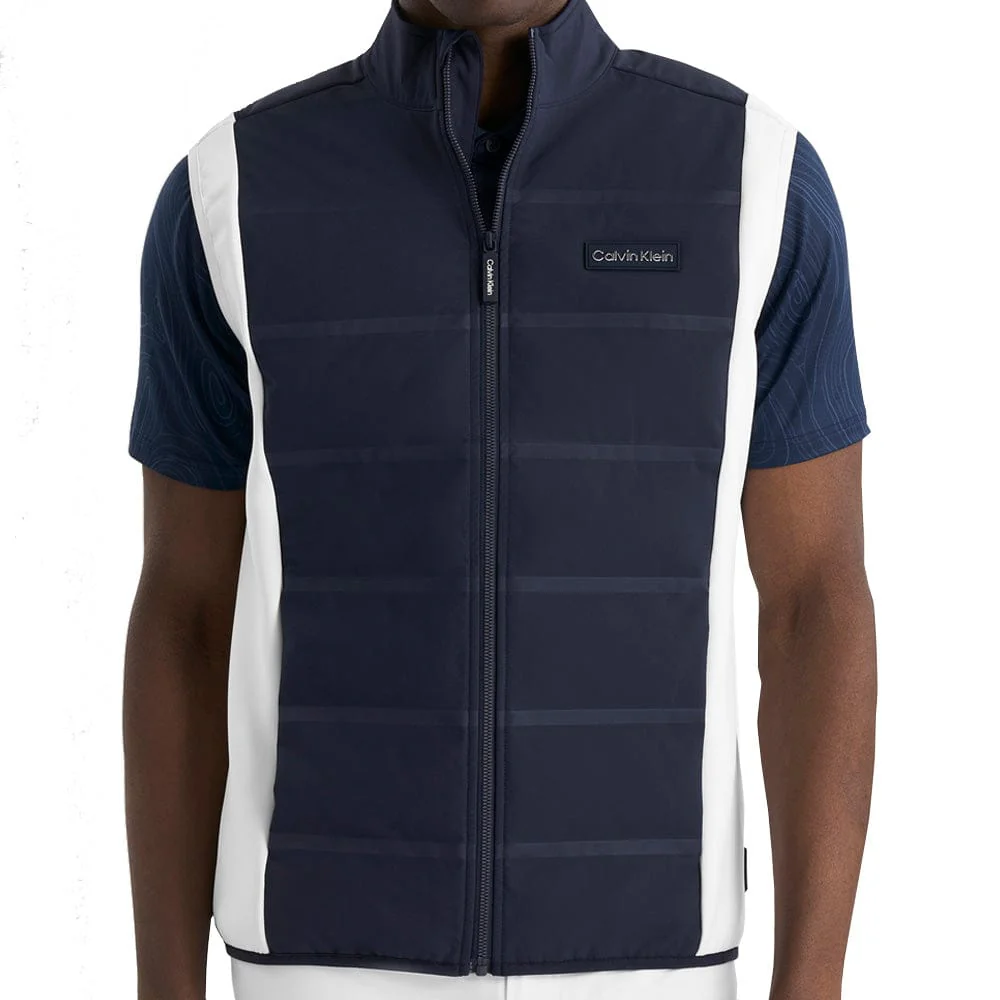 Calvin Klein Manning Full Zip Gilet - White