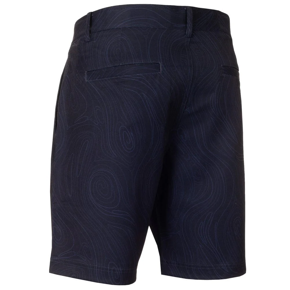 Calvin Klein Marble Print Bullet Shorts - Navy - Image 4
