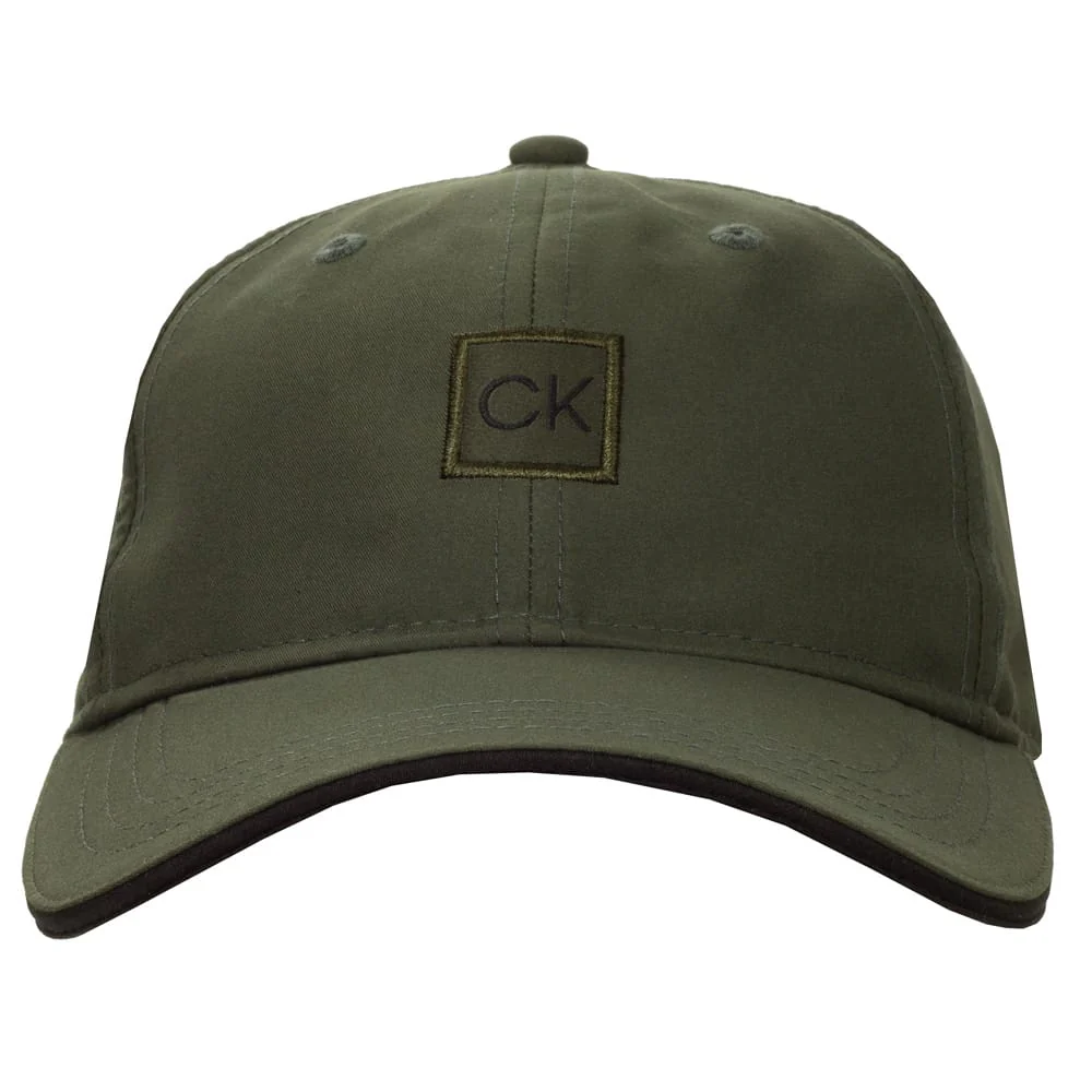 Calvin Klein Microfibre Baseball Cap - Dark Green - Image 2