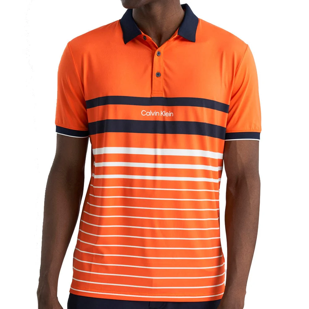 Calvin Klein Newberry Polo Shirt- Mandarin