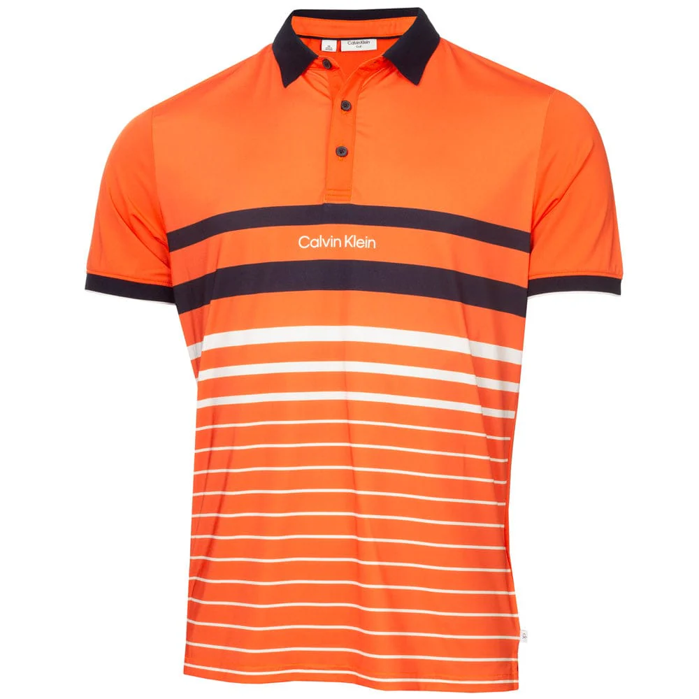 Calvin Klein Newberry Polo Shirt- Mandarin - Image 3