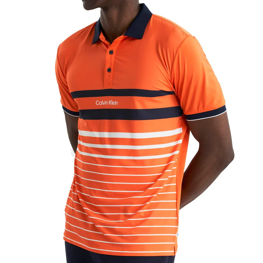 Calvin Klein Newberry Polo Shirt- Mandarin - Image 7