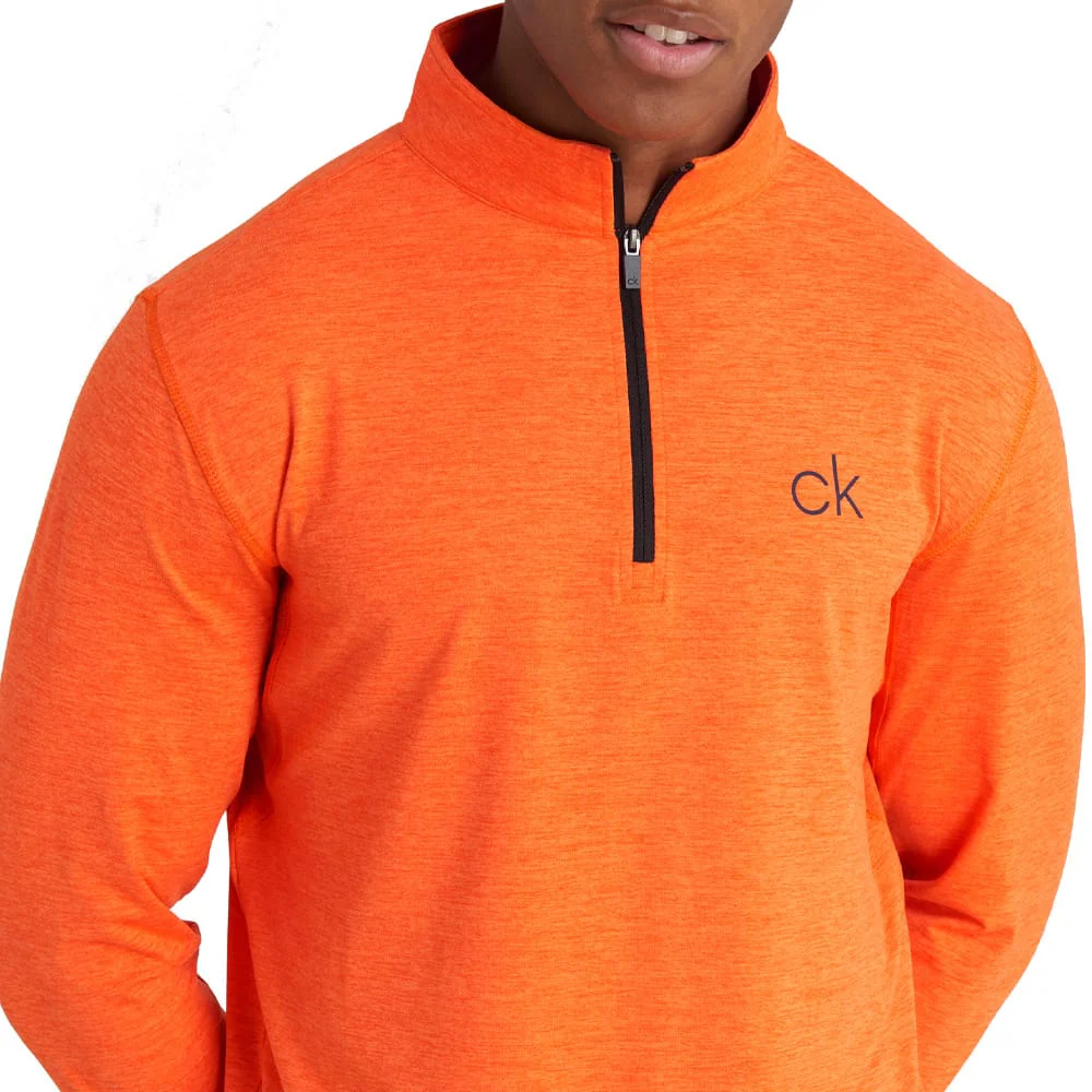 Calvin Klein Newport Half-Zip Sweater - Blaze Marl - Image 3