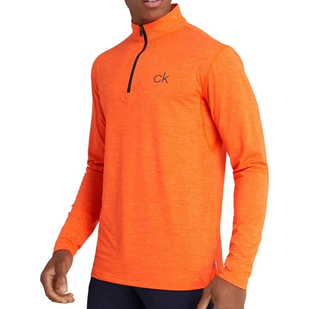 Calvin Klein Newport Half-Zip Sweater - Blaze Marl - Image 4