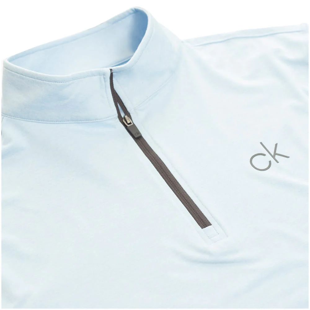 Calvin Klein Newport Half-Zip Sweater - Dusty Blue - Image 3
