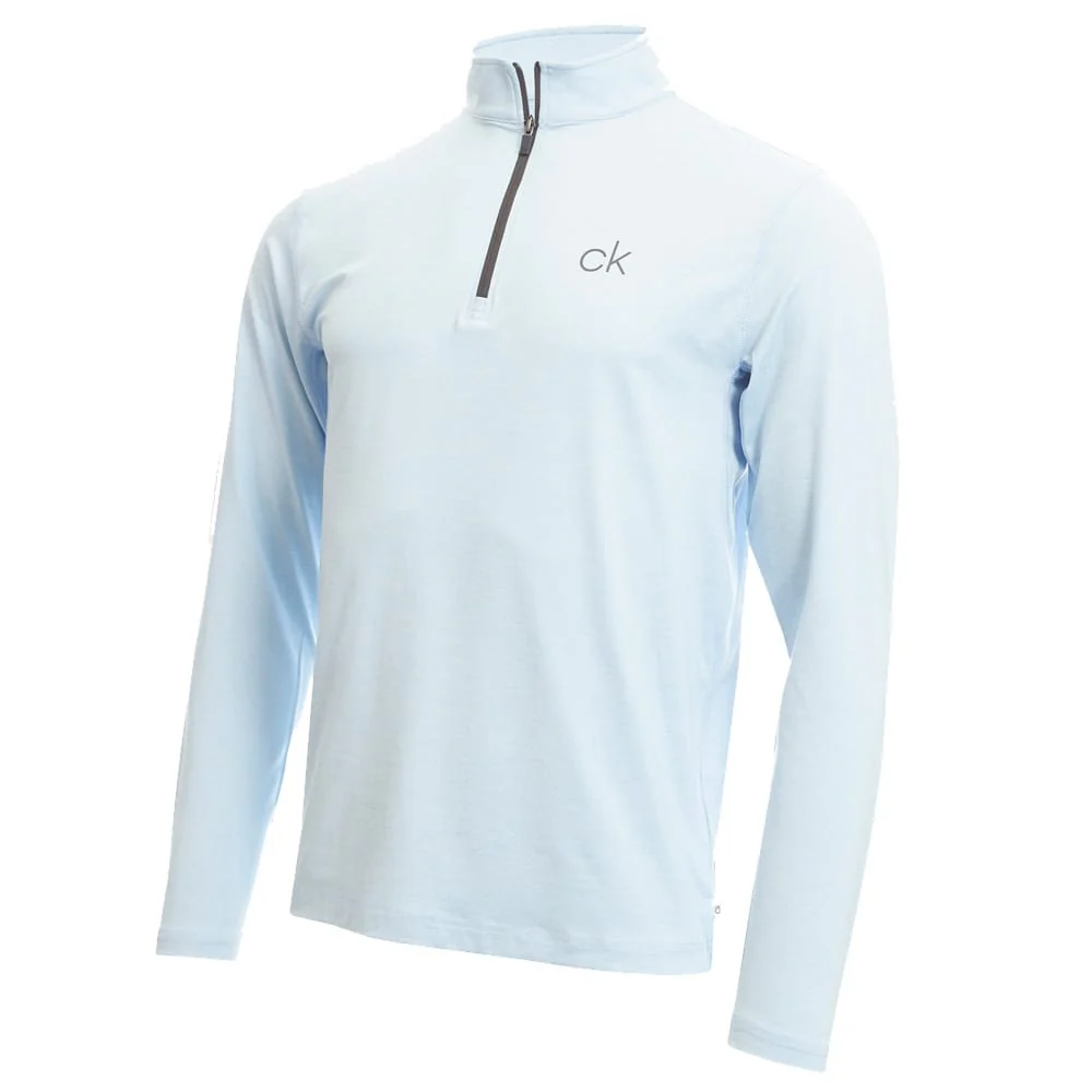 Calvin Klein Newport Half-Zip Sweater - Dusty Blue - Image 4