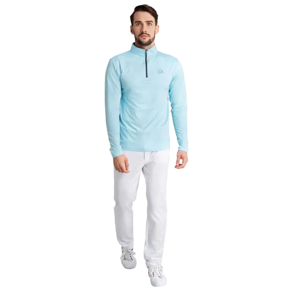 Calvin Klein Newport Half-Zip Sweater - Dusty Blue - Image 5
