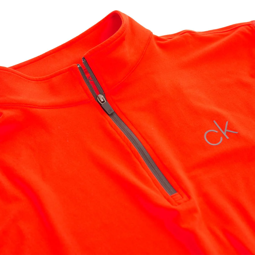 Calvin Klein Newport Half-Zip Sweater - Fiery Red - Image 6