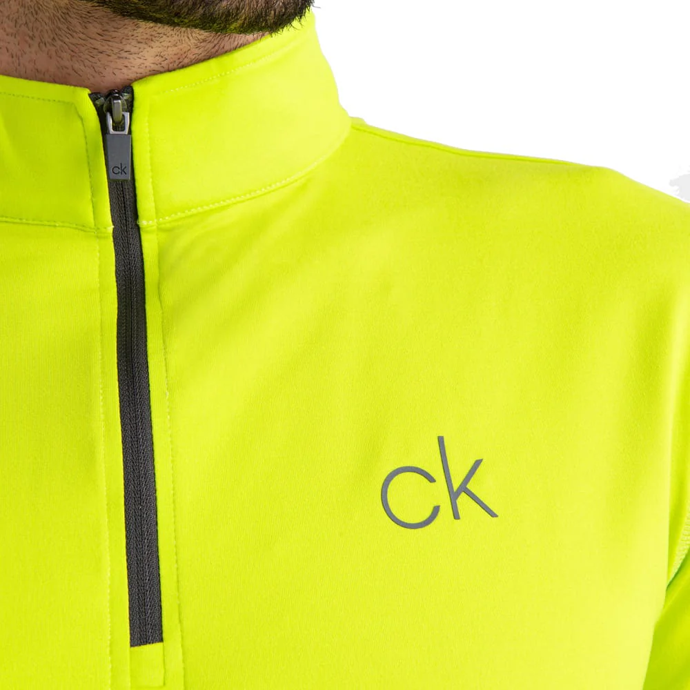 Calvin Klein Newport Half-Zip Sweater - Lime - Image 3