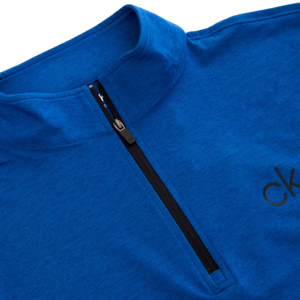 Calvin Klein Newport Half-Zip Sweater - Nautical Blue Marl - Image 3