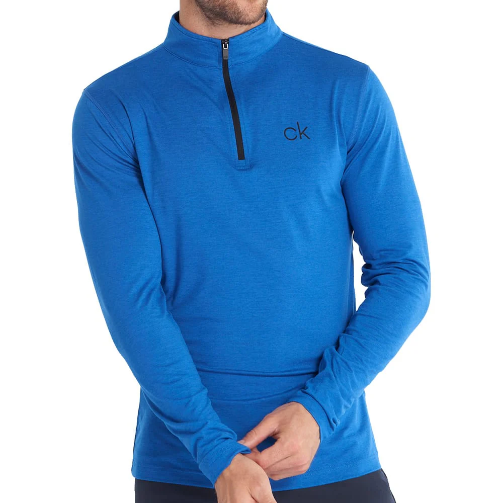 Calvin Klein Newport Half-Zip Sweater - Nautical Blue Marl - Image 4