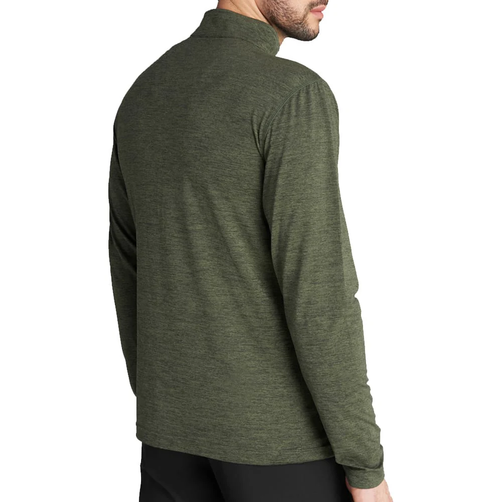 Calvin Klein Newport Half-Zip Sweater - Olive Green Marl - Image 3