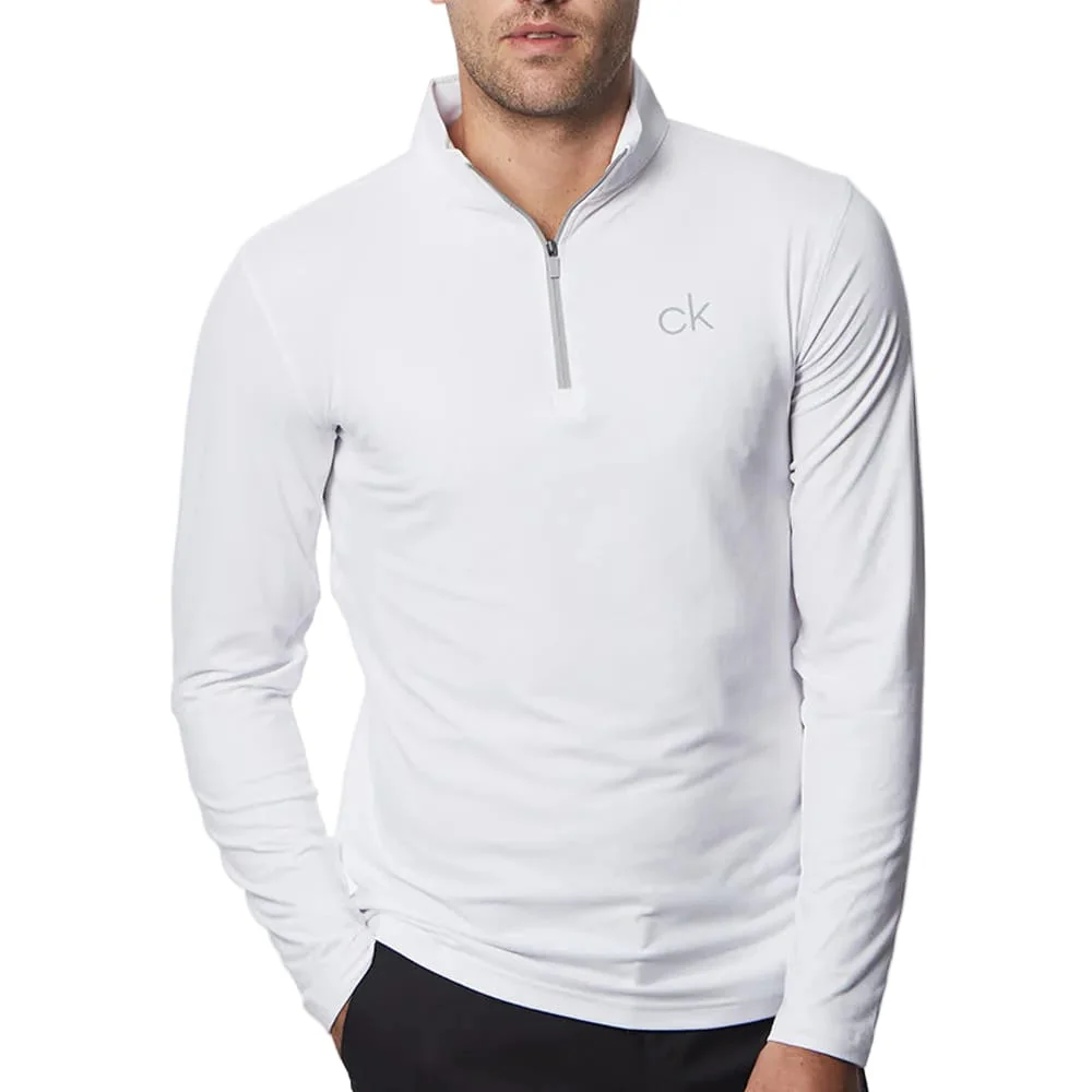 Calvin Klein Newport Half-Zip Sweater - White - Image 5