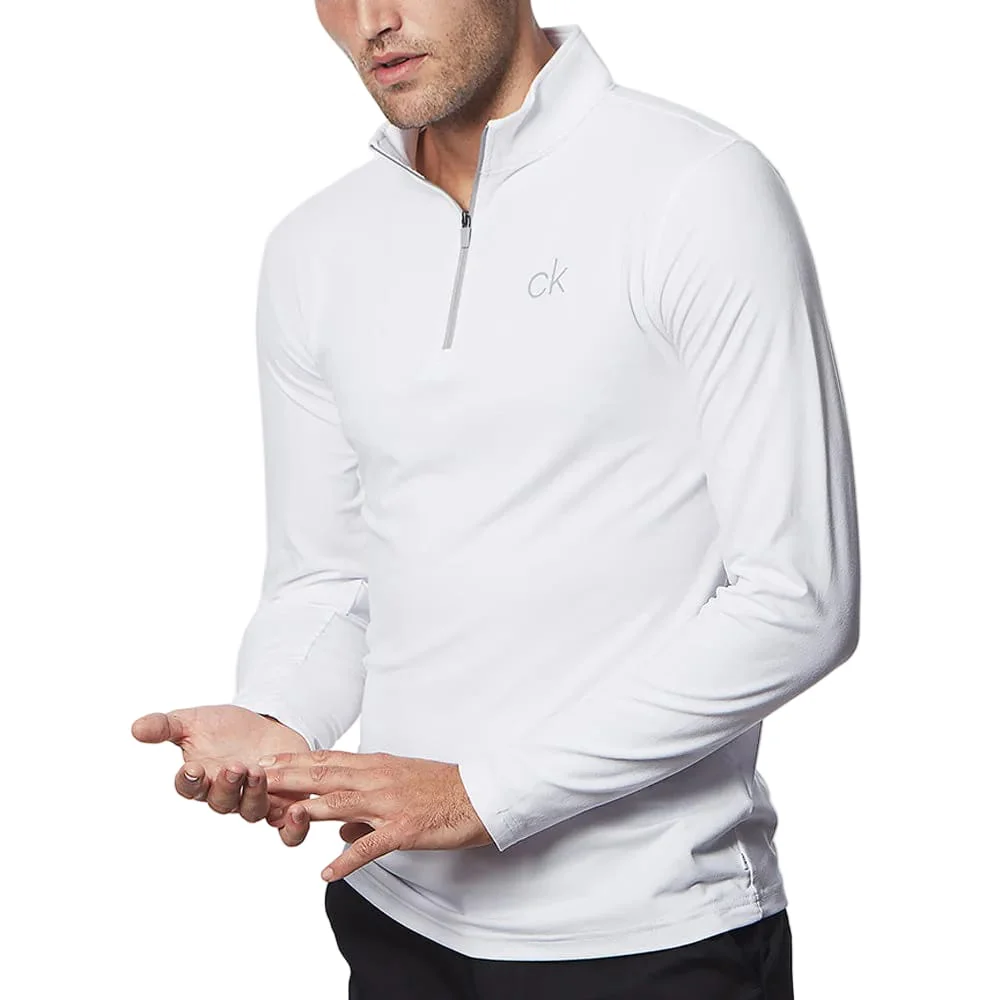 Calvin Klein Newport Half-Zip Sweater - White - Image 6