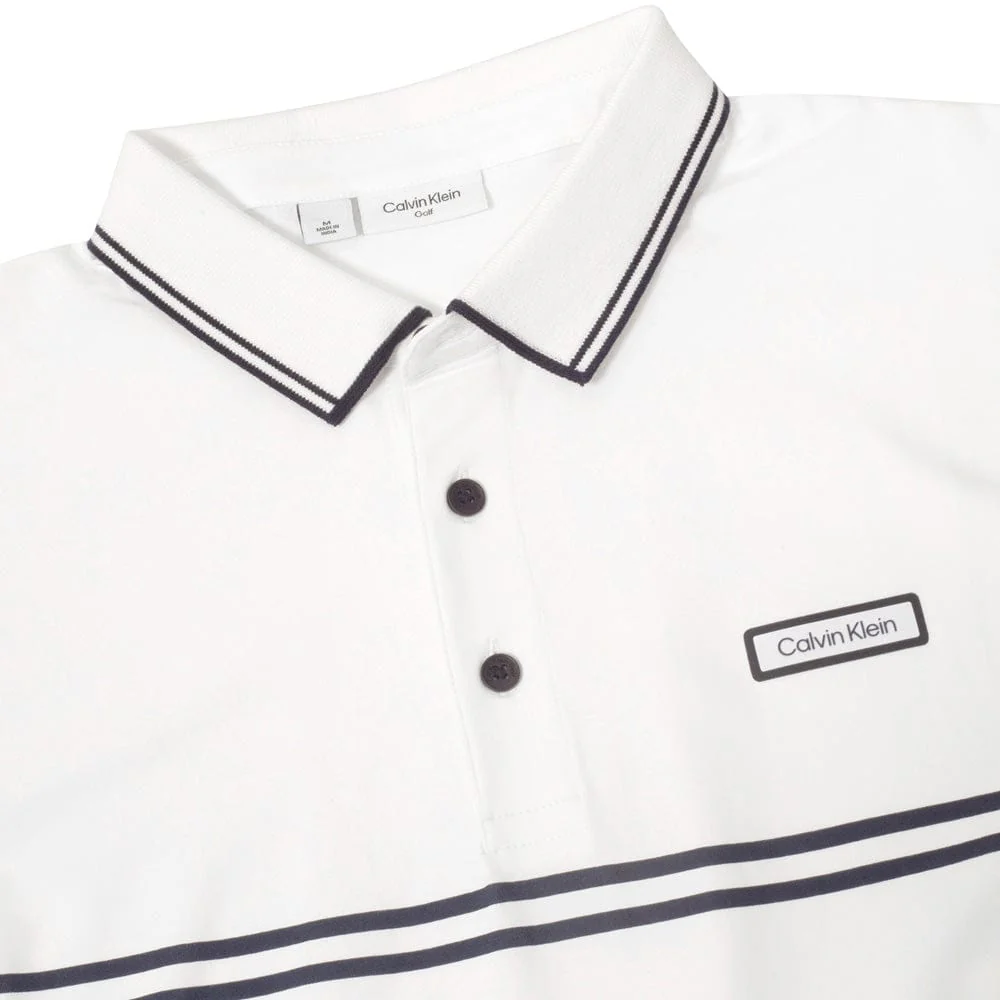 Calvin Klein Newtown Polo Shirt - White - Image 4