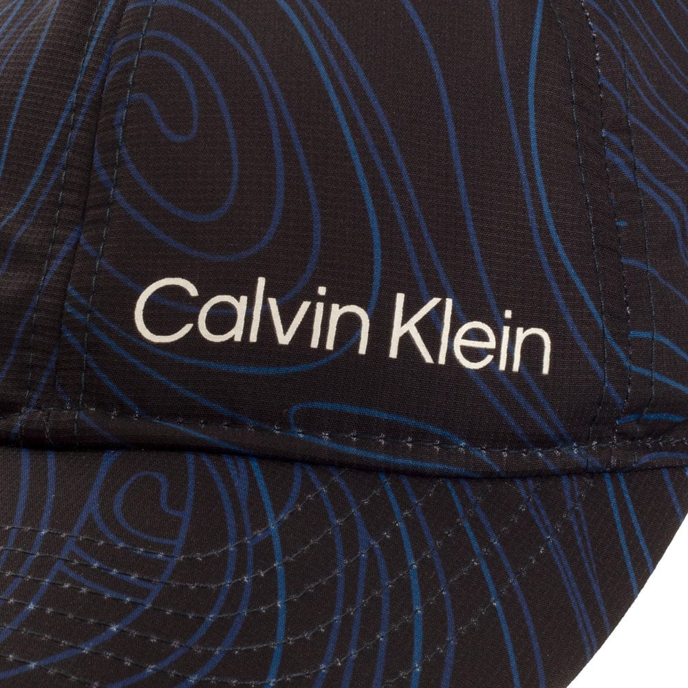 Calvin Klein Printed Baseball Cap - Marble Print - Image 4