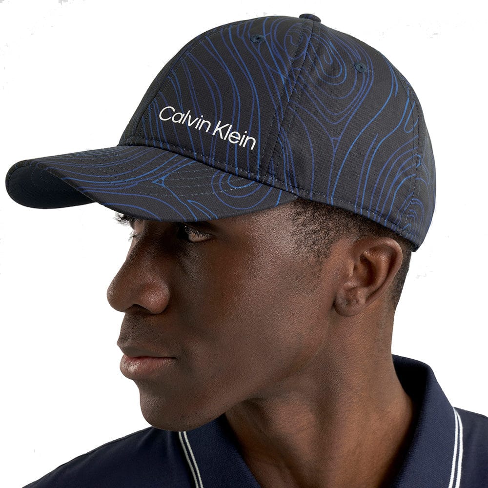 Calvin Klein Printed Baseball Cap - Marble Print - Image 6