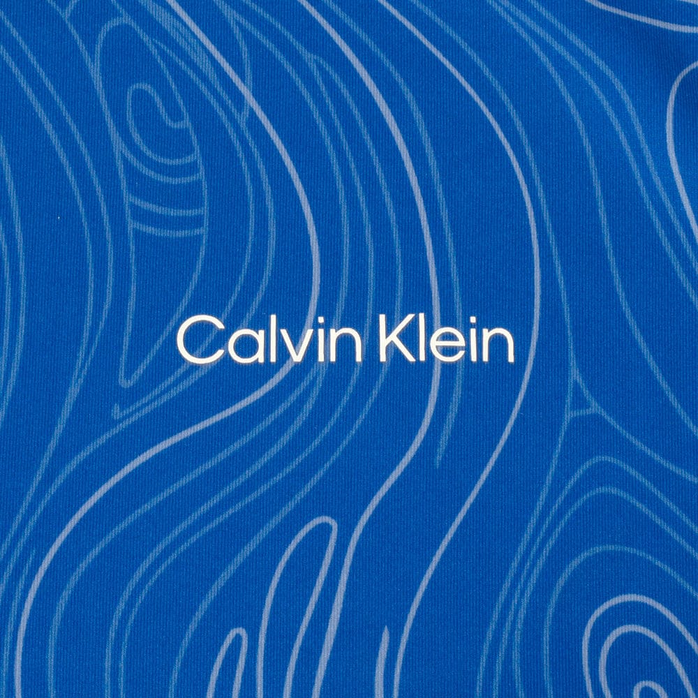 Calvin Klein Printed Newport Half Zip - Sapphire - Image 7