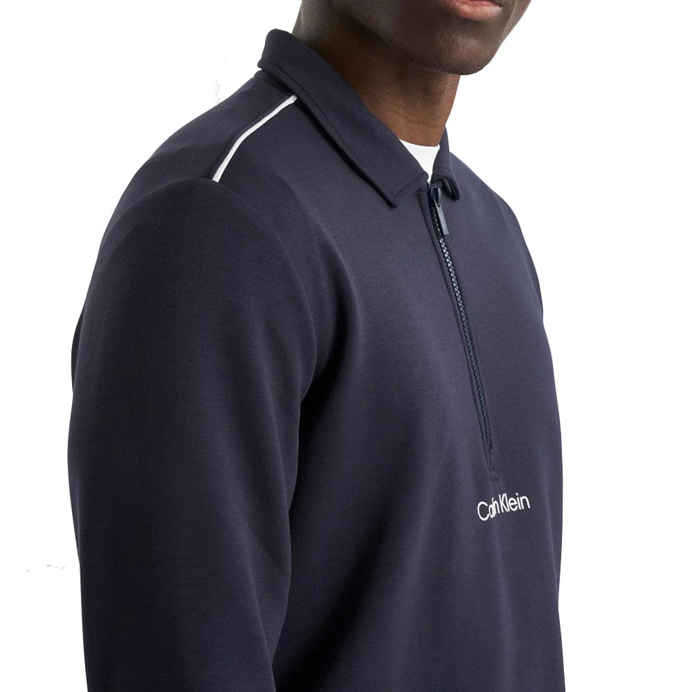 Calvin Klein Rossmore Collared Half Zip - Navy - Image 5