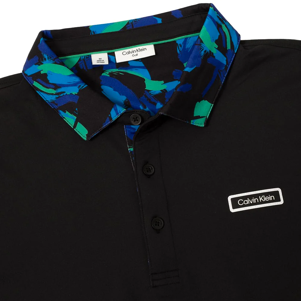Calvin Klein Seabury Polo Shirt - Black - Image 3
